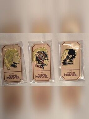 Mondo Marvel - Captain Marvel Enamel Pins - Matt Taylor